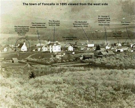 Historical Photo Of Yoncalla Oregon In 1895