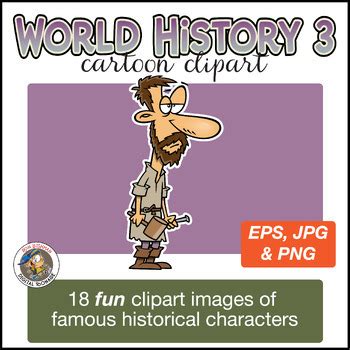 World History 3 Cartoon Clipart - History Clipart - World History