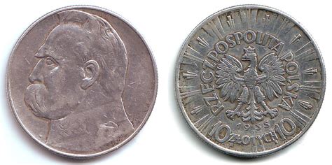 Polen 1935 Jozef Pulsudski 10 Zlotych Ss Vz MA Shops