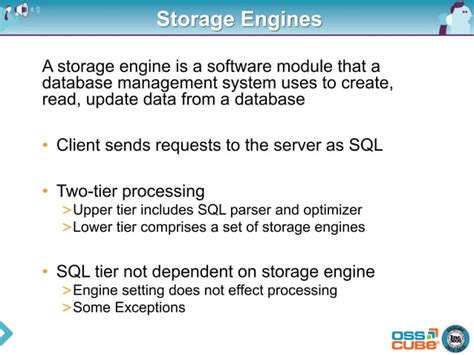 Mysql Architecture And Engine Ppt