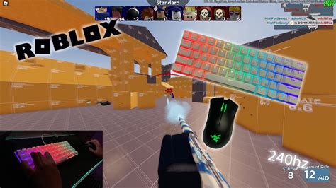 Rk Keyboard Asmr Roblox Arsenal Gameplay K Fps Youtube