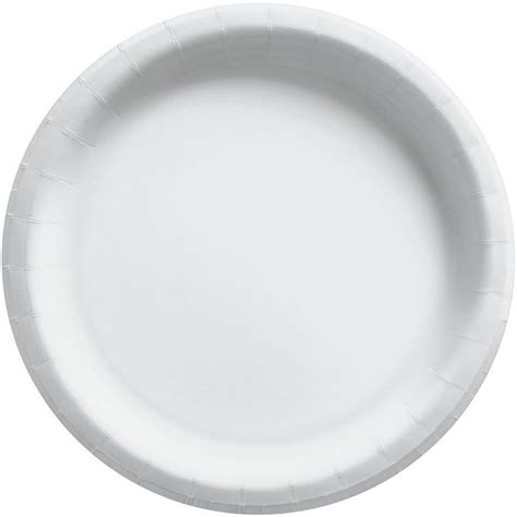 White Extra Sturdy Paper Dinner Plates 10in 20ct Party City