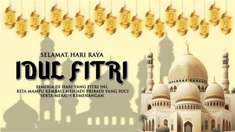 11 Gambar Poster Idul Fitri 1445 Hijriah Lengkap Kata Kata Mutiara