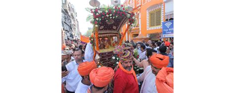 A Beautifully Decorated Tableua At Shobha Yatra Taken Out On Ramnavmi In Jammu On Sunday