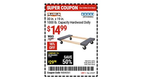 Harbor Freight On Twitter Buy The FRANKLIN 30 In X 19 In 1000 Lb