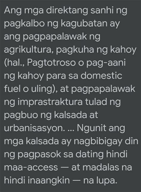 Dahilan Ng Deforestation Sa Pilipinas