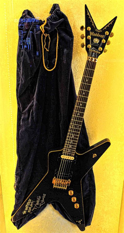 Pantera S Dimebag Darrell S Custom Washburn Guitar Photograph By Mike