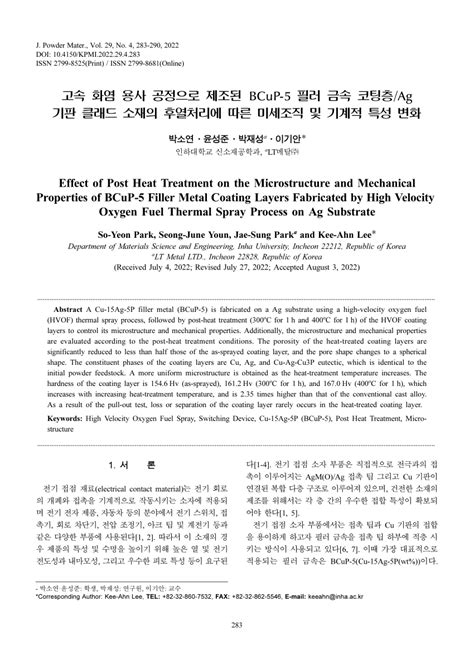 PDF Effect Of Post Heat Treatment On The Microstructure And