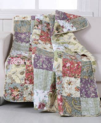 Greenland Home Fashions Blooming Prairie Throw 50" x 60" - Macy's