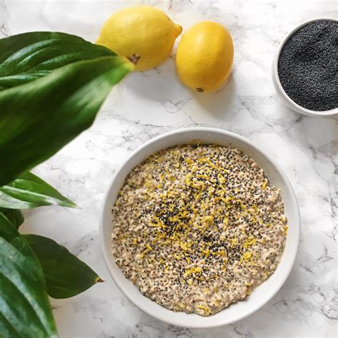 Lemon Poppy Seed Overnight Oats Recipe Overnight Oats Recipe Lemon