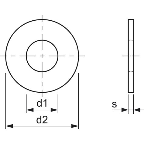 ISO7089 200HV M27 Edelstahl A2 Scheibe Ohne Fase DIN125