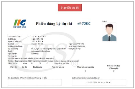 Mẫu Đơn Đăng Ký Thi Toeic Hướng Dẫn Và Thủ Tục Chi Tiết