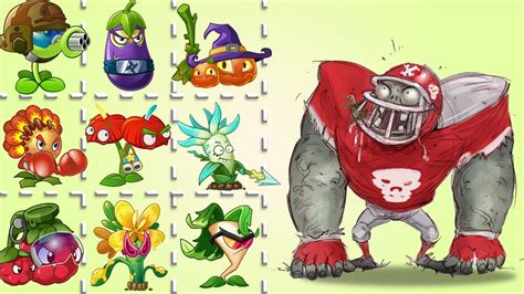 Pvz 2 China Team Plants Max Level Vs Team 100 All Star Zombies Youtube