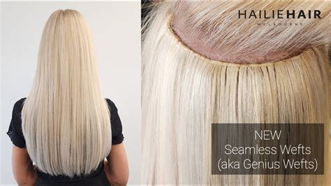 Seamless Hair Extensions NEW GENIUS WEFTS Hailie Hair YouTube