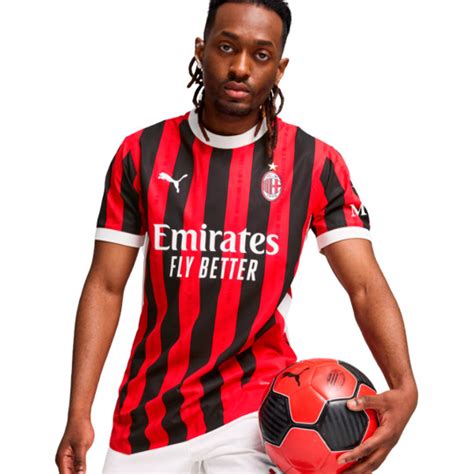 Jersey Puma Ac Milan Authentic Home For All Time Red Black