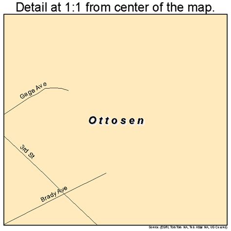 Ottosen Iowa Street Map 1960420