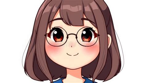 Girl With Glasses And A Smile Stock Photo Image Of Brunette Businesswoman