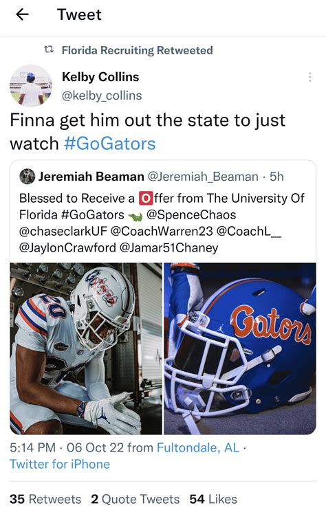 Kelby Collins and Myles Graham out there Crootin' : r/FloridaGators