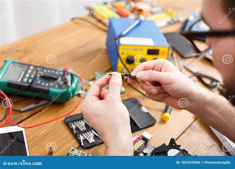 Tool For Repair Electronic Devices Close Up Stock Photo Image Of