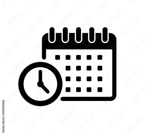 Schedule Task Management Icon Illustration Png Stock Illustration