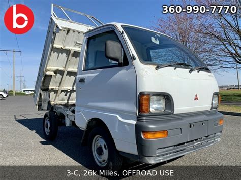 Northwest Mini Trucks Used White Mitsubishi Minicab Soft Dump