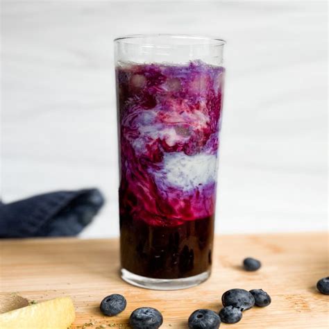 Iced Blueberry Matcha Latte Recipe Graciously Nourished