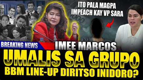 BAKIT KUMALAS SI IMEE MARCOS SA GRUPO NI PBBM NAMUNO NG IMPEACHMENT