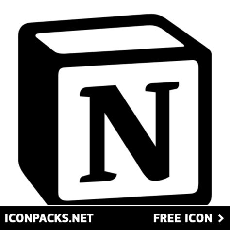 Free Notion Black Logo SVG, PNG Icon, Symbol. Download Image.