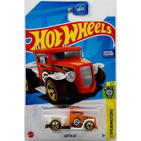 HKK Машинка металлическая игрушка Hot Wheels коллекционная модель GOTTA GO оранжевый купить