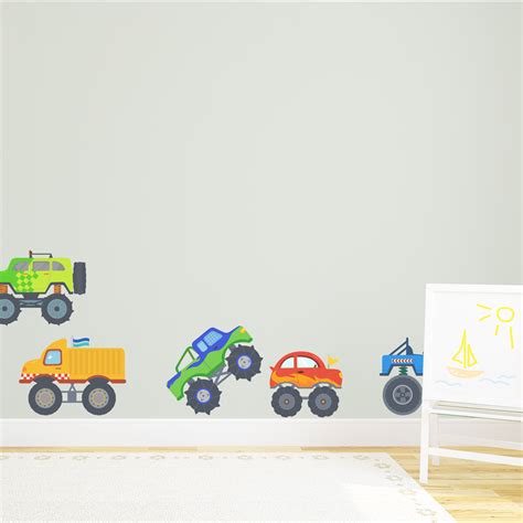 Toy Monster Truck Wall Decals & Murals | Wallums