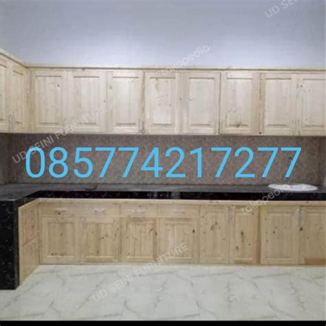 Jual Kitchen Set Lemari Dapur Jati Belanda Harga Permeter 1400 000