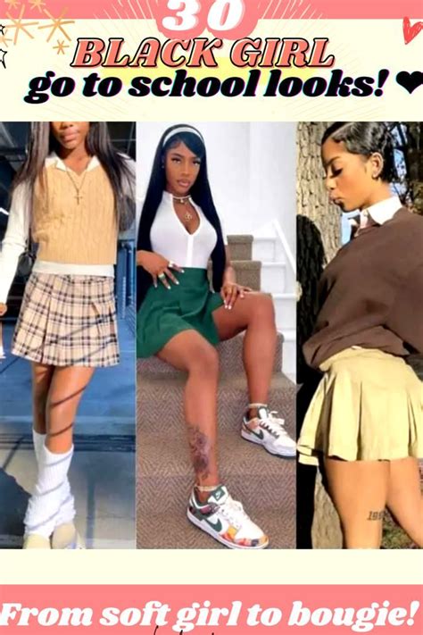 ️ 28 Stunning Looks ️ Black Girl Outfits Teenage Badd Freshman High School Outfits Black Girl