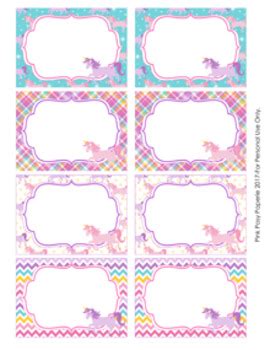 Free Printable Editable Unicorn Name Tag Template - estrelaspessoais