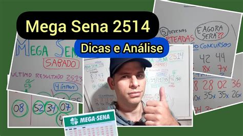 Dicas Para Mega Sena An Lise E Dezenas Atrasadas Youtube