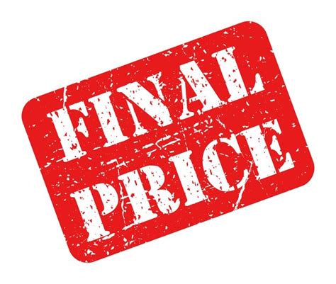 Precio final de sello rojo grunge aislado | Vector Premium