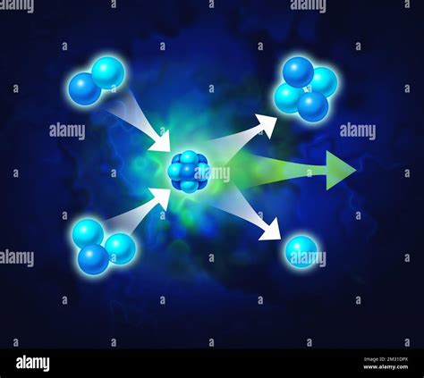 Fusion Energy Concept And Nuclear Power Generation Physics Science