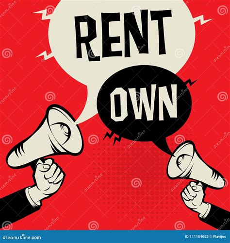 rent   stock vector illustration  future