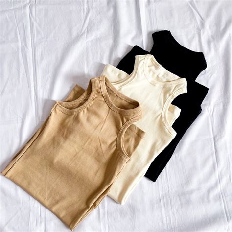 Vestido Nadador Tubinho Curto Ribana Canelada Preto Nude Offwhite Shopee Brasil