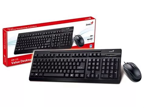 Kit De Teclado Y Mouse Genius KM 125 Teclado Negro MercadoLibre