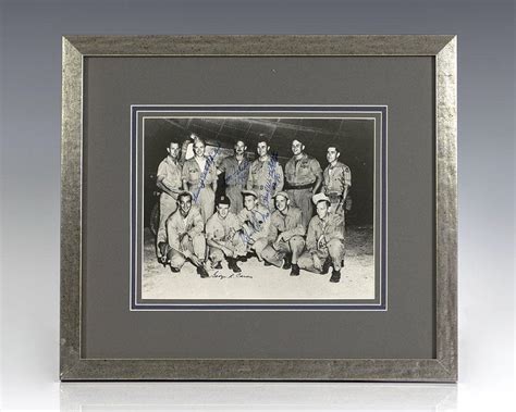 Signed Photograph Of The Enola Gay Crew By Tibbets Paul A Morris R Jeppson Thomas Ferebee