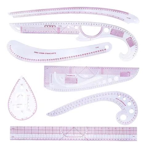 Juego De Regla De Curva Francesa De Forma Variada De Costura Meses