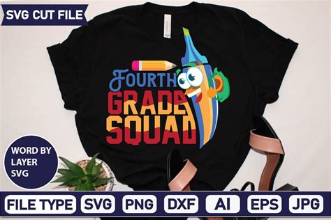 Fourth Grade Squad SVG Cut File Graphic By GraphicPicker Creative Fabrica