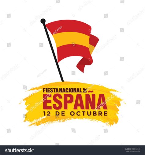 Spain National Day Fiesta Nacional De Stock Vector (Royalty Free) 1523158349 | Shutterstock