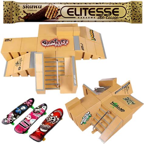 Premium Zestaw Fingerboard Rampa Skatepark Deskorolki Mega Pakiet