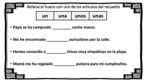 Competencia Leng Istica Art Culos Determinados E Indeterminados