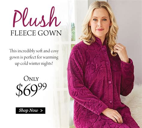 Damart Uk Plush Fleece Gown Incredibly Soft And Cosy Milled