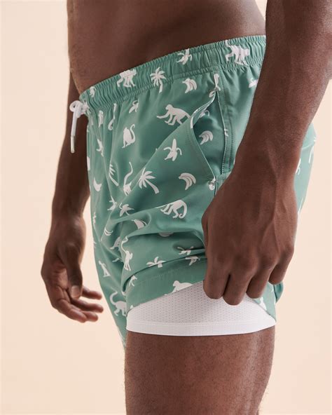 Bermies Monkey Business Volley Swimsuit Green Bikini Village