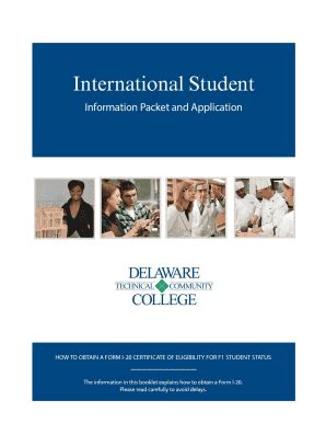 Fillable Online Dtcc International Student Information Packet And