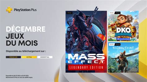 PlayStation Plus les jeux gratuits du mois de décembre 2022 GeekTest