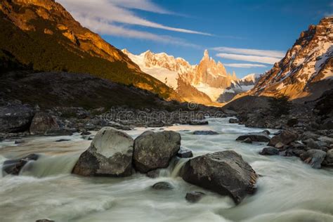 Cerro Torre Los Glaciares National Park Patagonia Stock Photo